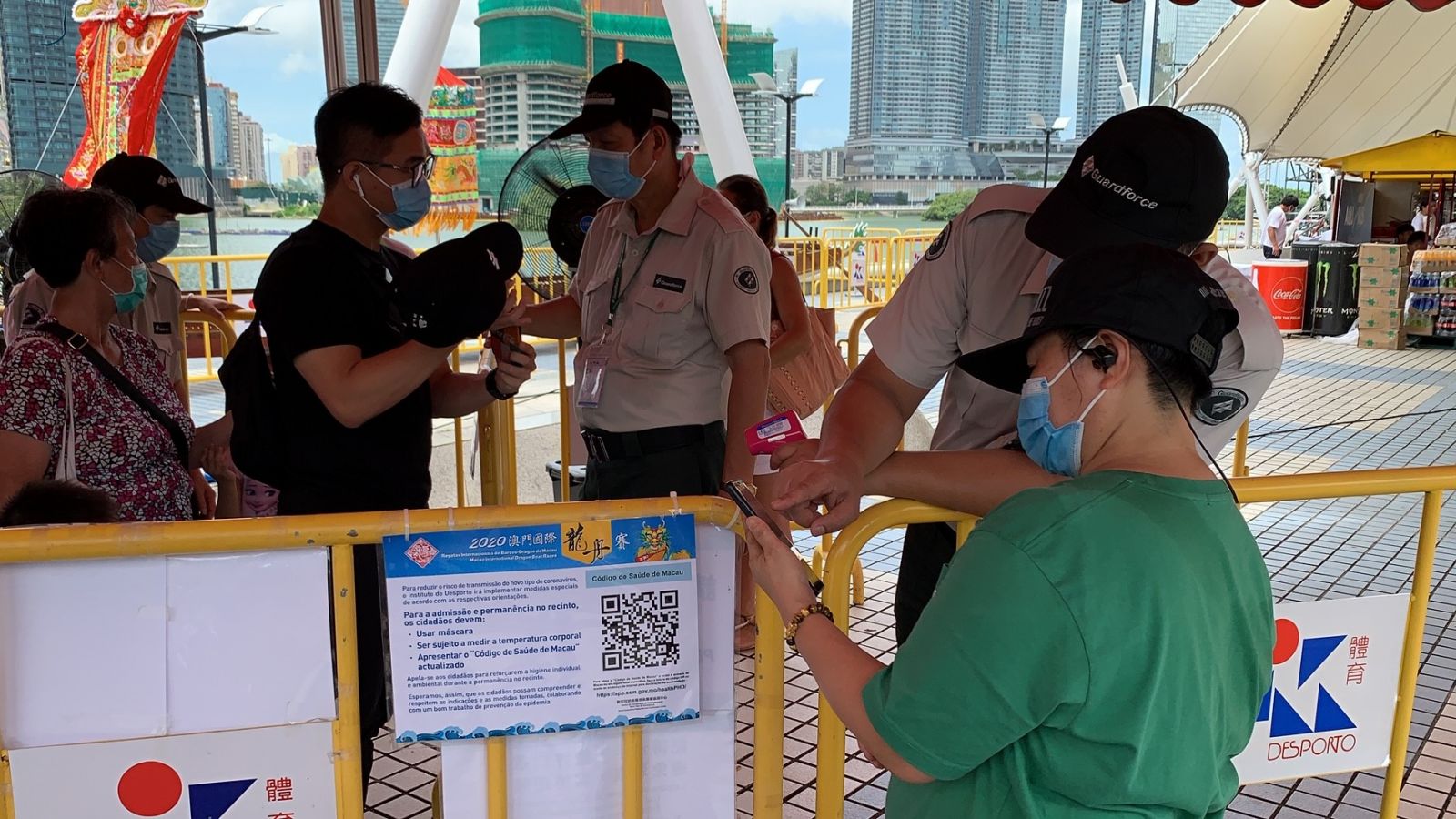 Security check | The Macao International Dragon Boat Races 2020 | Guardforce Macau