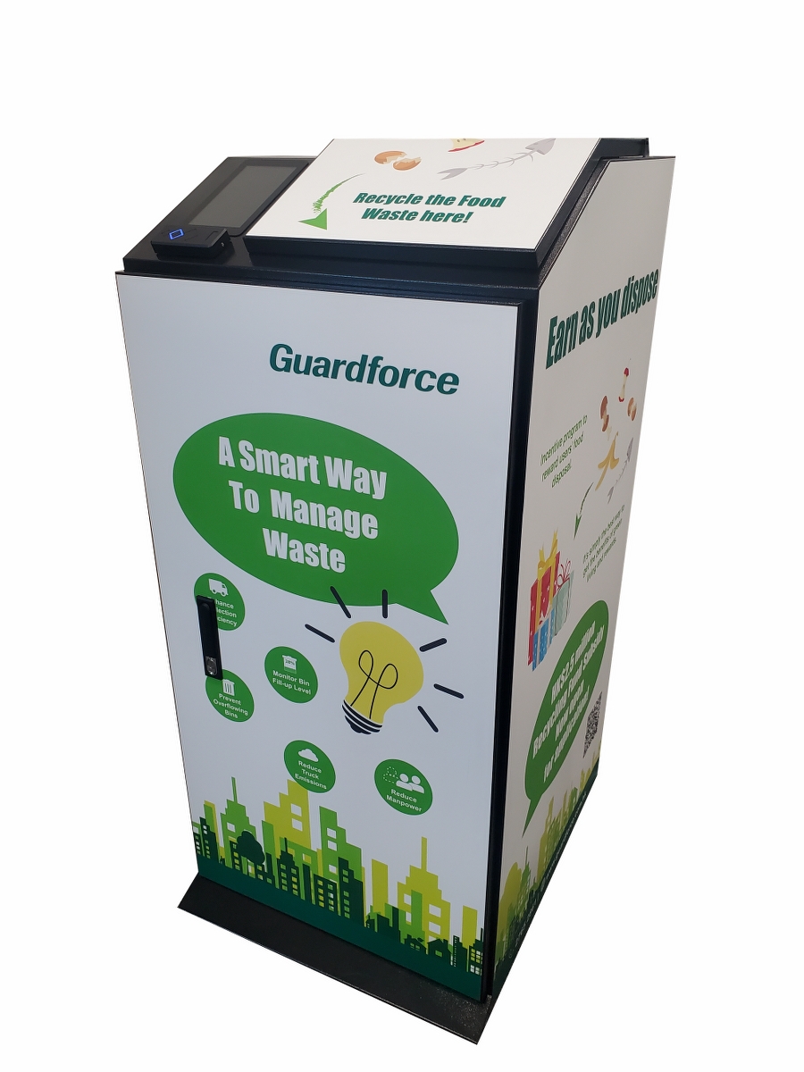 Guardforce Smart Waste Bin Macau, Auto-sorting Recycling Bin, Food Waste  Bin